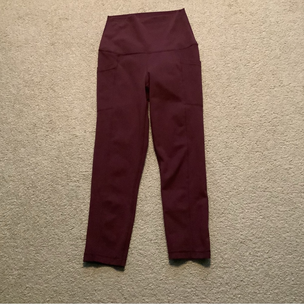 Yogalicious LUX Crop Leggings High Waist Pockets Women's XS